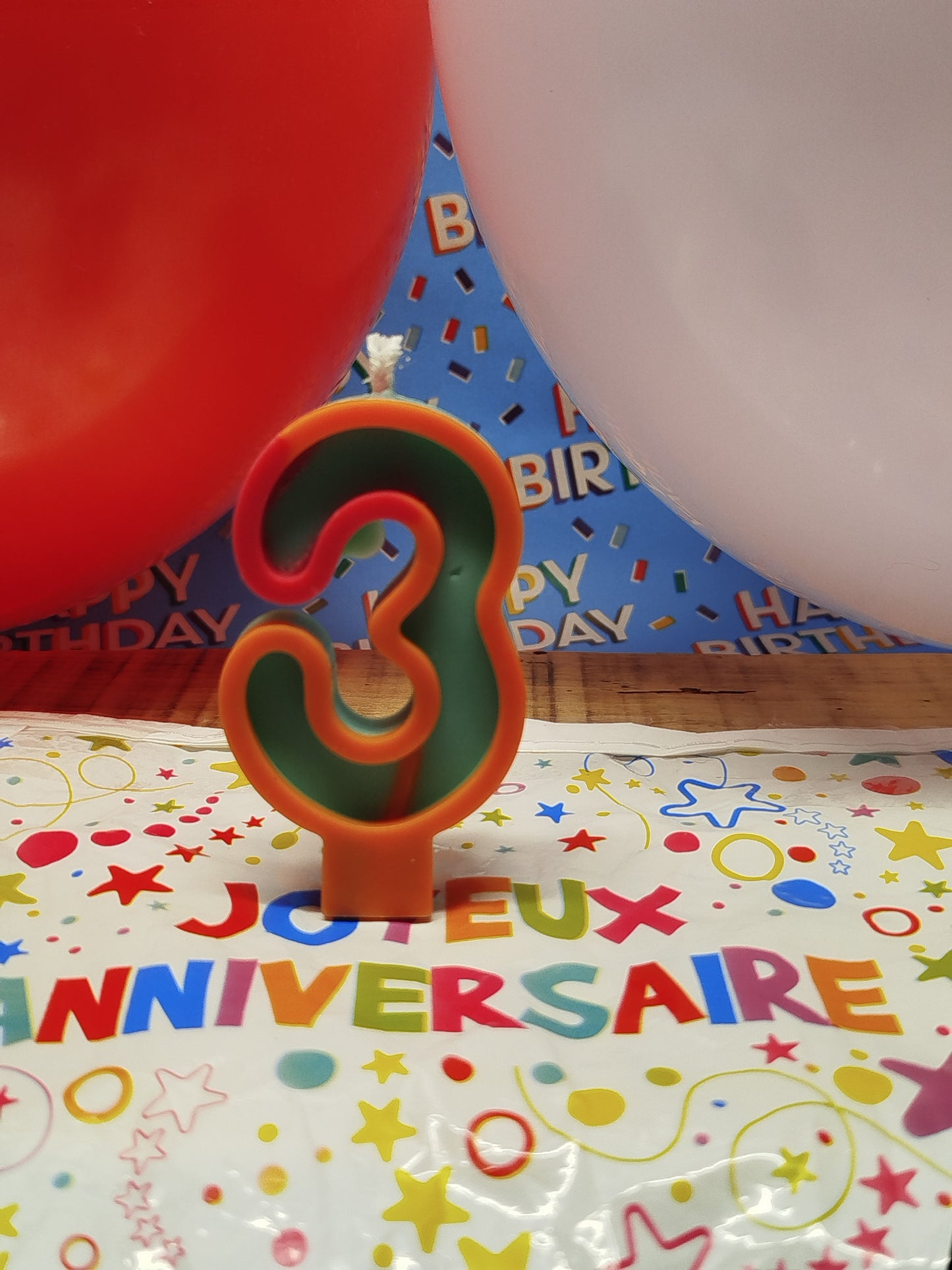 Bougie anniversaire chiffre