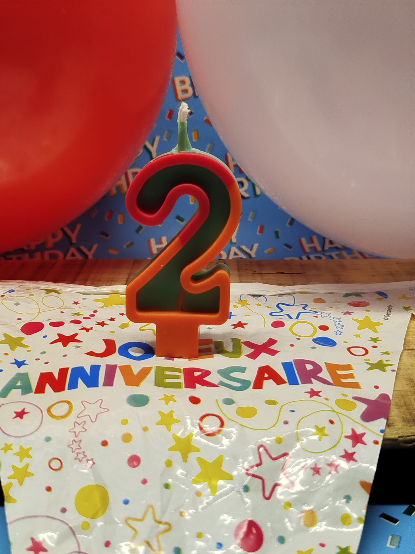 Bougie anniversaire chiffre