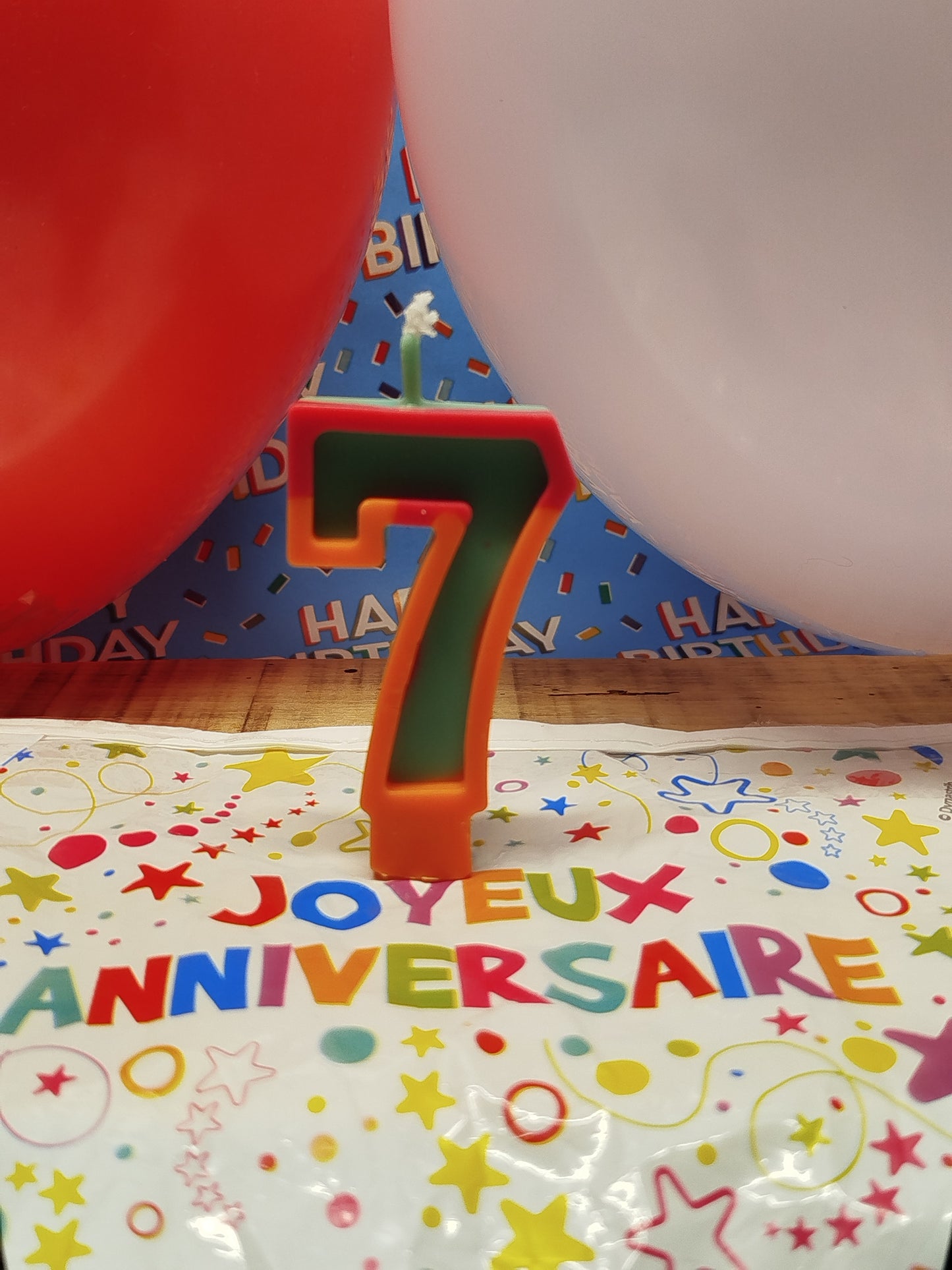 Bougie anniversaire chiffre